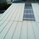 Toiture après travaux Toiture en bacs aciers et plaques transparentes